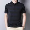 BROWON Zakelijke Trend T-shirt Mannen Zomer Zachte Korte Mouwen Tshirt voor Mannelijke Knappe Werkkleding Oversized T-shirt 210629
