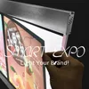 60x120 cm Magnetyczny Aluminium LED Light Box Wyświetlacz reklamy dla restauracji Menu Prezentacja Prezentacja z 3 sztuk Lightbox Jednostki Drewniane Opakowanie