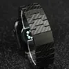 Per Apple Watch Series 7 6 5 4 Cover protettiva per cinturino con cinturino a maglie magnetiche in vera fibra di carbonio
