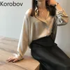 Korobov Nova Chegada Coreana Elegante Mulheres Blusas Vintage Manga Longa Lace Camisas Verão Único Breasted Mujer Blusas 210430