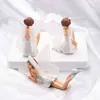 3 pcs Volant Fleur Fée Figurines Miniatures Famille Maison De Poupée Jardin Anniversaire Gâteau De Mariage Ornements Pour La Maison 211108