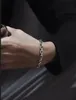 925 Sterling Silver Armband Mäns kedjeutveckling Ljus Lyx High-end Nisch Tjock Tunga Industri Mode Smycken Tillbehör