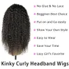 Wholesale Headband Wig Human Hair Vendor Body Deep Water Wave for Black Women Straight Afro Kinky Curly None Lace Machine Made Wigs Brazilian Cuticle Alinged Hairs