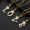 Vintage Zircon Crown Necklaces for Women Stainless Steel Necklace Couple Pendant Bohemian Choker Man Jewelry Gift Whole6653223
