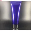 300pcs / lot 100g 100ml Tubes souples en plastique PE bleu vide Squeeze rechargeable crème cosmétique émulsion lotion emballage conteneurs de bonne qualité