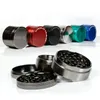 Groothandel 63mm 4Layer Chromium Crusher Tobacco Metal Zinklegering Grinders Snel Smoking Tools