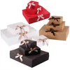 LBSISI Life 10pcs Chocolate Bread Box Wedding Burthday Confezione regalo fatta a mano fai-da-te Scatole per dolci e imballaggi Bomboniere con nastro 210326