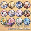 Pins, Brooches 12pcs Round Anime Fate/ Cosplay Cartoon Brooch Badge Collection Accessories Collectible Pin Backpack Bags Kids DIY Toys