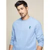 KUEGOU 100% cotton Men's long sleeve T-shirt simple embroidery t shirt Men's t shirt spring top plus size PT-1286 210524