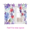 Rideaux rideaux poinçon crochet occultant violet personnalisé pleine ombre stores de protection solaire pour fenêtres maison cuisine chambre salon décoration