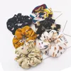 117 Styles Lady Girl Hair Scrunchy Ring Flastic Hair Bands Pure Color Leopard Plaid Garger Asestine Sports Dance Scrunchie Hairband 350 K2