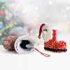 Weihnachtsgeschenktüten Weihnachtsmann Niedliche Pailletten dreidimensionale Stiefel Süßigkeiten Socken Weihnachtsbaum Dekoration Anhänger w-00862