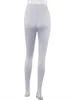 Dames Casual Lange Broek Skinny Volledige Lengte Hoge Taille Effen Kleur Geplooide Elastische Kruis Slanke montage 210522