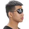 Máscaras de fiesta Parche en el ojo de pirata con calavera Parche en el ojo de pirata monocular de plástico COS y espectáculo de rendimiento Decoración navideña 4 estilos Máscara de ojos con disfraces