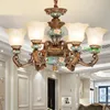 Kronleuchter Europäischer Kronleuchter für Wohnzimmerleuchten Luxuriöse Lichter El Restaurant Amerikanisches Harz