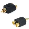 RCA Jack Y Splitter AV Audio Video Cable Plug Adapter 1 Męski do 2 kobiet konwerter