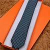 Wysokiej jakości przędza-barwiona jedwabna krawat Marka męska Business Tie Paski Neck Krawaty Pudełko
