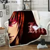 Death Note Printed Pattern Fleece Flannel Blanket Customized Design Kids Boy Adult Sofa Couch Cover Bedspread Decoration