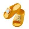 Cartoon Dinosaurier Hausschuhe für Jungen Mädchen Sommer Kinder Strand Schuhe Rutschen Baby Kleinkind Weiche Indoor Kinder Sandalen qq310 210712