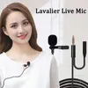 3.5mm Type C interface téléphone microphone 1.5m Mini Microphone Portable Condensateur Clip-on Revers Lavalier Mic Filaire