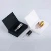 50 PC / lot 5ml 스프레이 향수 병 휴대용 알루미늄 분무기 액세서리 선물 흑백 상자