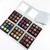 9 hål DIY Colors Collection Eyeshadow Paletten accepterar anpassad logotyp Matte Glitter Eye Shadow Palettes