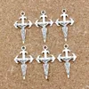 150Pcs Jesus Christ Crucifix Religious Cross Charms Pendants For Jewelry Making Bracelet Necklace DIY Accessories 16.5x29mm A-247