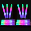 ABD Stok Parti Favor Dekorasyon 20 adet LED Renkli Köpük Sünger Glowsticks Glow Sticks Konser Doğum Günü Kulübü Tezahürat Malzemeleri Işık Sopa