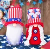 Party Gunst Unabhängigkeitstag patriotischer Gnome Amerikanische Stars and Stripes handgefertigtes Zwerg Puppe 4. Juli Kinder Spielzeug Home Tabletop DD206