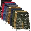 Carga Militar Shorts Homens Camuflagem de Verão de Algodão Puro Vestuário Confortável Cama 210714