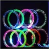 Dekorationsereignis Festliche Lieferungen Hausgartenblitz Blink Glow Farbe ändern leichte Acrylkinder Spielzeug Lampen Luminous Handring Party