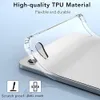 Transparente para ipad mini 6 5 4 9th gen 10.2 pro 11 12.9 caso de vidro temperado cristal claro tpu silicone capa proteção