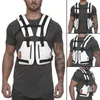 Herrvästar Tactical Vest Outdoor Multi-Functional Reflective Slitstarka Träning Jersey Sport Utrustning Män