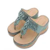 Mulheres chinelas de verão senhoras bling costura clipe dedo sandálias femininas chinelas cunhas de plataforma sapatos de moda feminina slides