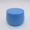 8OZ Empty Scented Candle Jar Colorful Metal Small Round Tin Box Tinplate DIY Handmade Candles Tea Cookies Candy Chocolate Storage Boxes