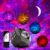 LED Aurora Galaxy Starry Sky Projector Star Moon Night Light Ocean Wave Projection Night Lamp avec haut-parleur Bluetooth