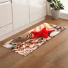 Strand Stone Shell Print Kök Mat Non Slip Area Rug Modern Vardagsrum Balkong Badrum Nordic Carpet Dörrmatta Hall Bad Mat 211109