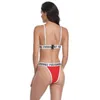 Sommer Push Up Brief Gedruckt Badeanzug Frauen Strand Urlaub Sexy Tanga Bikini Sets Damen Casual Schwimmen Tragen 210608