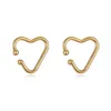 gold endless hoop earrings