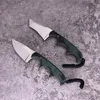 OEM2386/2387 Fixed blade Paw Minimalist Necklace Knife high quality 5Cr15MoV Stainless Micarta handle EDC tool