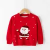 Малыш девушка мальчик уродливый новогодний свитер маленький дети двойной слой вязаный смешной Santa Claus Xmas Pullover свитер зимняя одежда Y1024