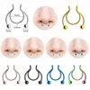 Regalo per feste Europa e America Semplice anello al naso in acciaio inossidabile Gioielli piercing per anelli al naso personalizzati T9I001305