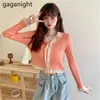 Women Lace V-Neck Knitted Office lady Short Sweaters Cardigans Lady Korean Soft Thin Summer Cardigan Outwear Female 210601