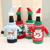 Christmas Wine Bottle Cover Champagne Sweater Snowman,Reindeer,JOY,Xmas Tree Decorations Table Ornaments XBJK2109