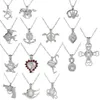 2021 moda prata pérola gaiola pingente colar de medalhão com tubarão sereia cavalo marinho rosa pérolas pingente de ostra charme fino jóias para mulheres