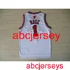 Derrick ROSE white basketball jersey Embroidery XS-5XL 6XL