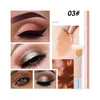 Derol Ciekły Eyeshadow Podkład Primer Cut Crease Eyes Makeup Concealer Podstawa Wodoodporna Długotrwały Cień Oka Krem Klej 6 Kolory