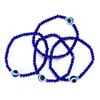 S2238 Evil Demon Eye Crystal Beads Strands Bracciale Coppie Uomo Donna Braccialetti occhi azzurri con perline