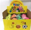 Sponger-Gummibälle, neu eingetroffen, zufällige 5 Stile, lustige Spielzeuge, federnd, fluoreszierende Gummibälle, Handgelenkband-Bälle