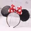 INS Baby Girls mouse ear Headband Children Birthday Party Props Kids Cartoon Cute Lovely Hairband